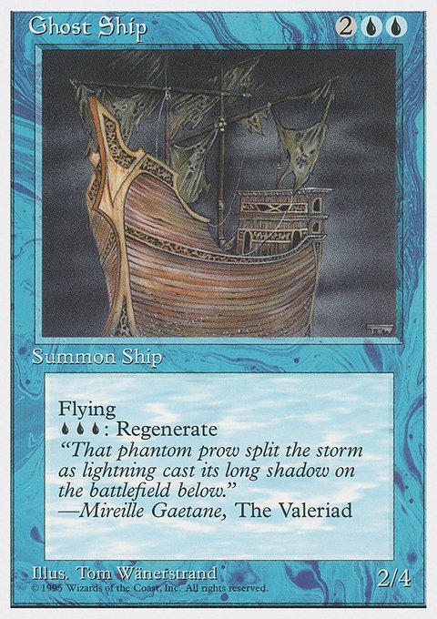 Ghost Ship, Fourth Edition #75, Magic: The Gathering card