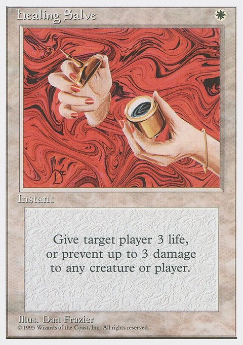 Healing Salve, Fourth Edition #28, Magic: The Gathering card