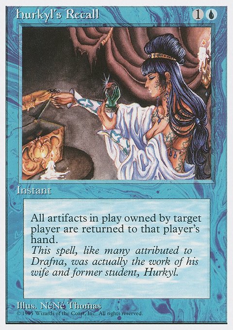Hurkyl's Recall, Fourth Edition #77, Magic: The Gathering card