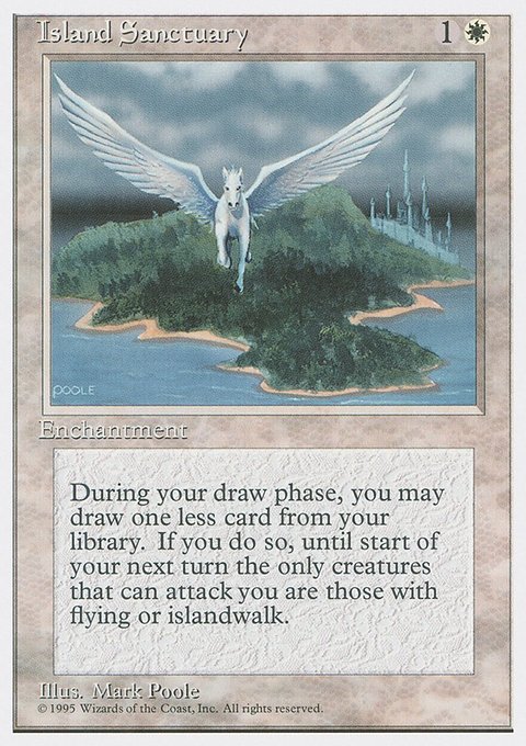 Island Sanctuary, Fourth Edition #31, Magic: The Gathering card