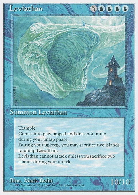 Leviathan, Fourth Edition #80, Magic: The Gathering card