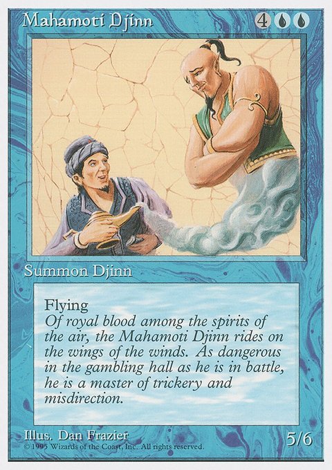 Mahamoti Djinn, Fourth Edition #84, Magic: The Gathering card