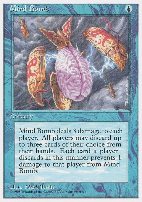 Mind Bomb, Fourth Edition #87, Magic: The Gathering card