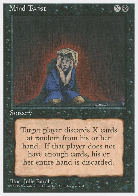 Mind Twist, Fourth Edition #147, Magic: The Gathering card