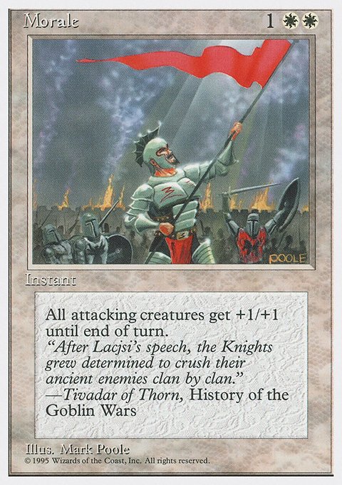 Morale, Fourth Edition #36, Magic: The Gathering card