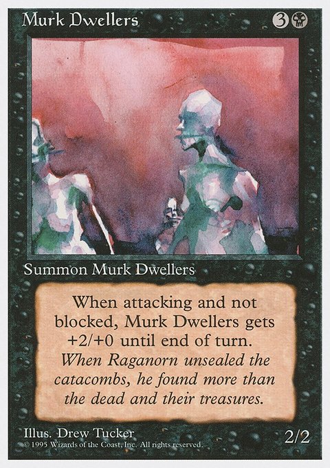 Murk Dwellers, Fourth Edition #148, Magic: The Gathering card