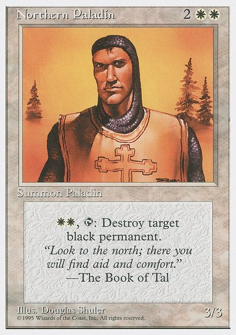 Northern Paladin, Fourth Edition #37, Magic: The Gathering card