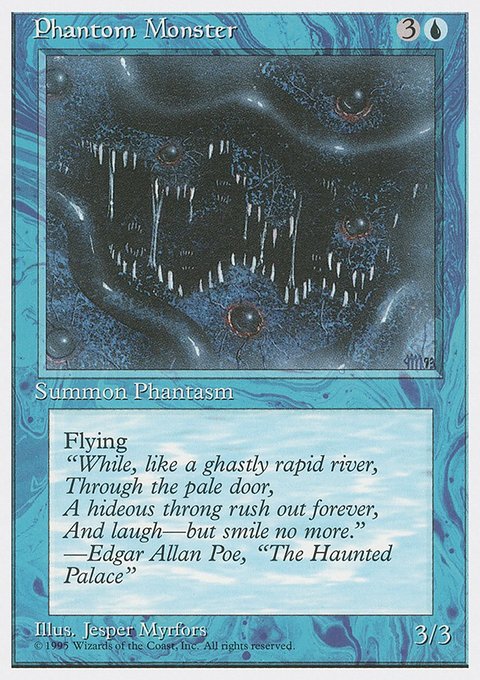 Phantom Monster, Fourth Edition #90, Magic: The Gathering card