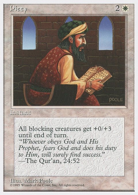 Piety, Fourth Edition #41, Magic: The Gathering card