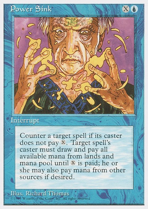 Power Sink, Fourth Edition #93, Magic: The Gathering card