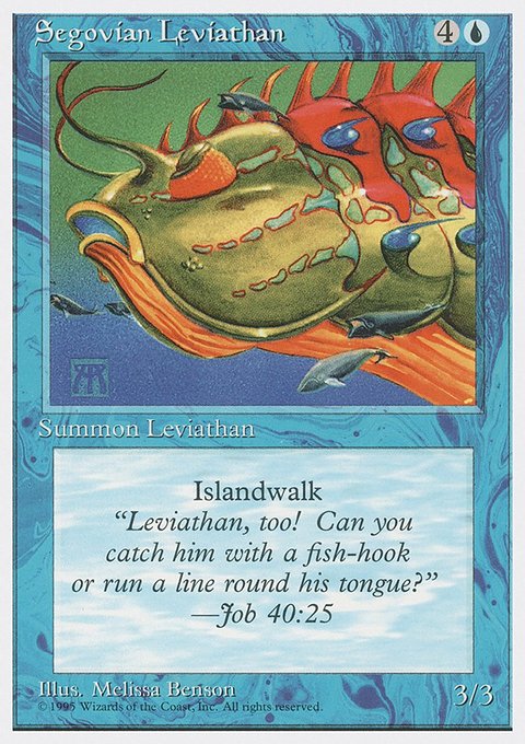 Segovian Leviathan, Fourth Edition #99, Magic: The Gathering card