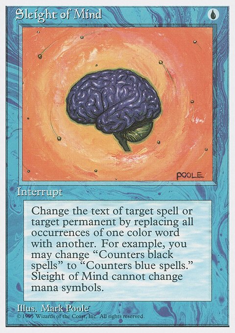 Sleight of Mind, Fourth Edition #102, Magic: The Gathering card