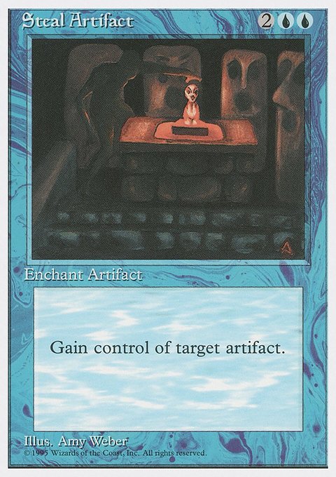 Steal Artifact, Fourth Edition #105, Magic: The Gathering card
