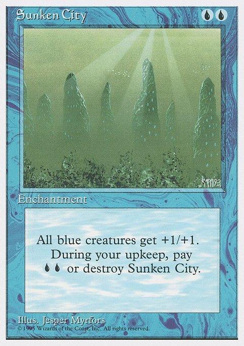 Sunken City, Fourth Edition #106, Magic: The Gathering card