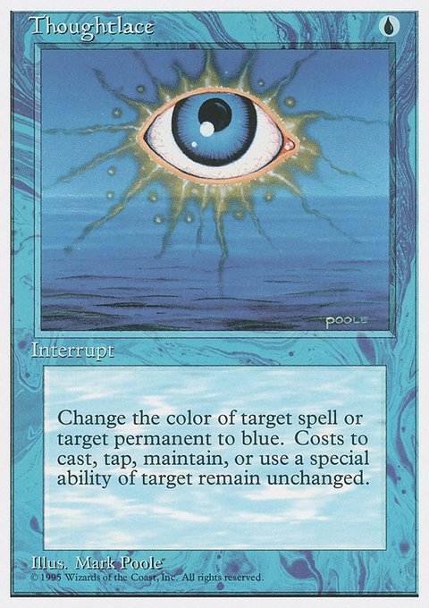 Thoughtlace, Fourth Edition #107, Magic: The Gathering card