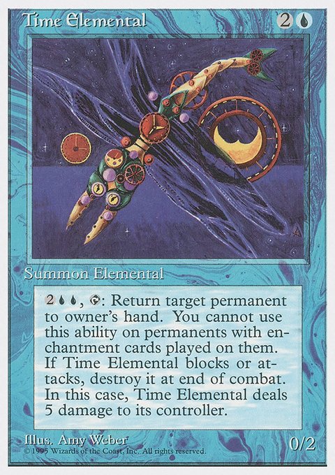 Time Elemental, Fourth Edition #108, Magic: The Gathering card