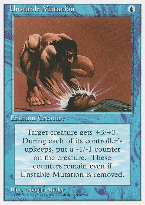Unstable Mutation, Fourth Edition #110, Magic: The Gathering card