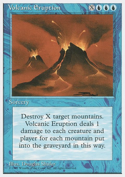 Volcanic Eruption, Fourth Edition #112, Magic: The Gathering card