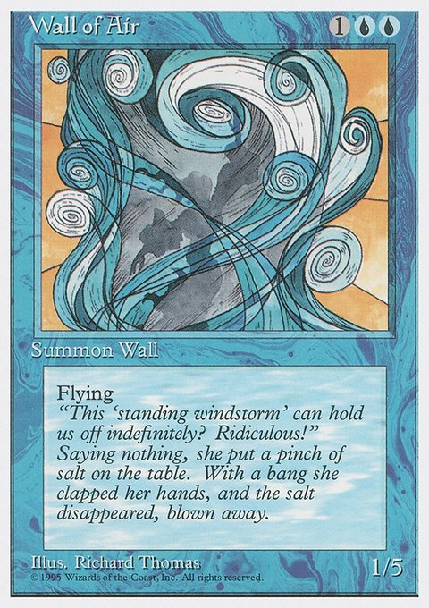 Wall of Air, Fourth Edition #113, Magic: The Gathering card