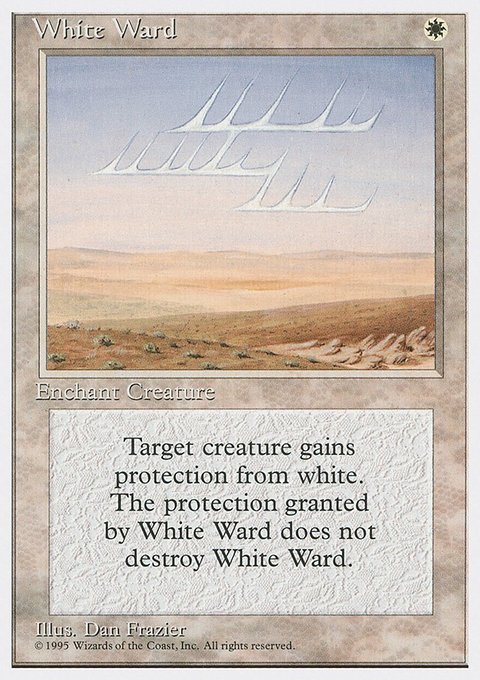 White Ward, Fourth Edition #57, Magic: The Gathering card