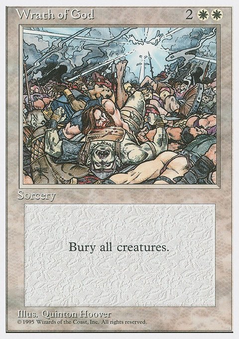 Wrath of God, Fourth Edition #58, Magic: The Gathering card
