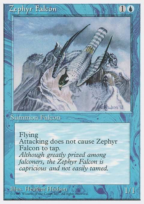 Zephyr Falcon, Fourth Edition #116, Magic: The Gathering card