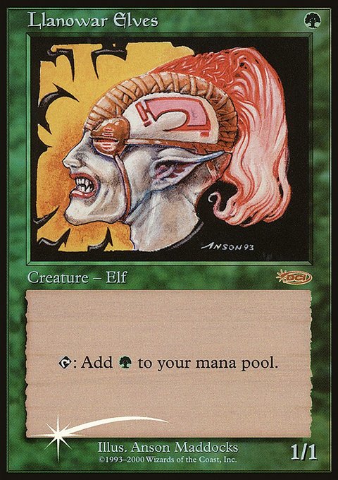Llanowar Elves, Friday Night Magic 2000 #11, Magic: The Gathering card