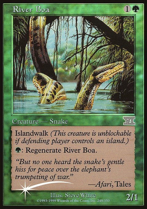 River Boa, Friday Night Magic 2000 #1, Magic: The Gathering card