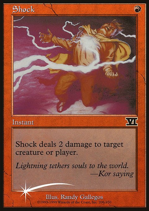 Shock, Friday Night Magic 2000 #6, Magic: The Gathering card