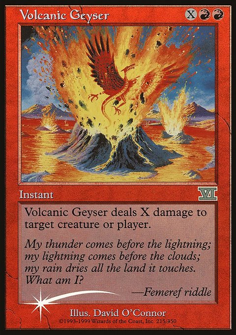 Volcanic Geyser, Friday Night Magic 2000 #4, Magic: The Gathering card