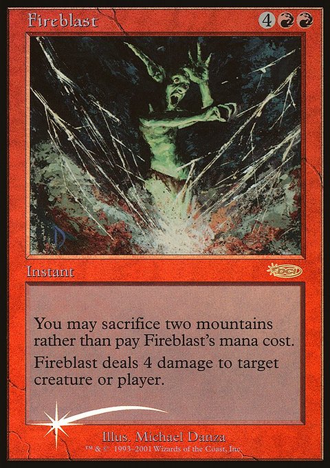 Fireblast, Friday Night Magic 2001 #12, Magic: The Gathering card