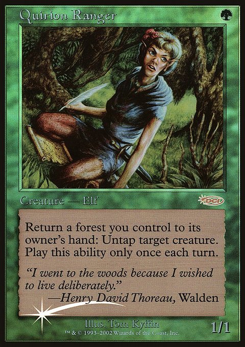 Quirion Ranger, Friday Night Magic 2001 #9, Magic: The Gathering card