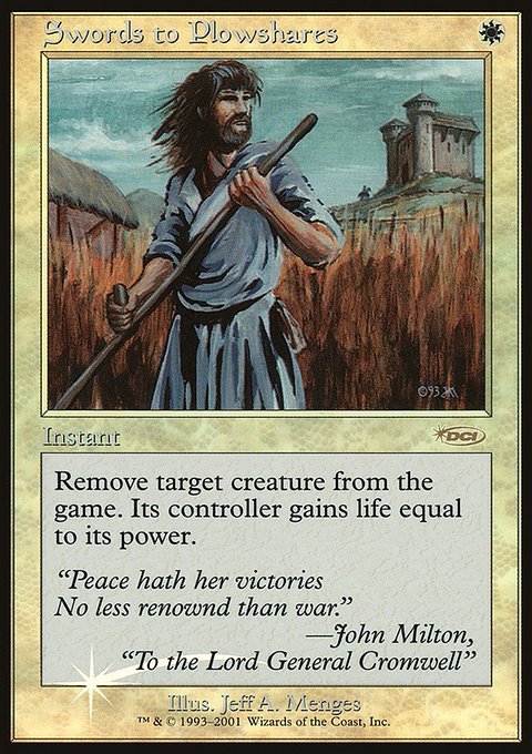 Swords to Plowshares, Friday Night Magic 2001 #6, Magic: The Gathering card