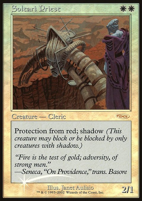 Soltari Priest, Friday Night Magic 2002 #1, Magic: The Gathering card