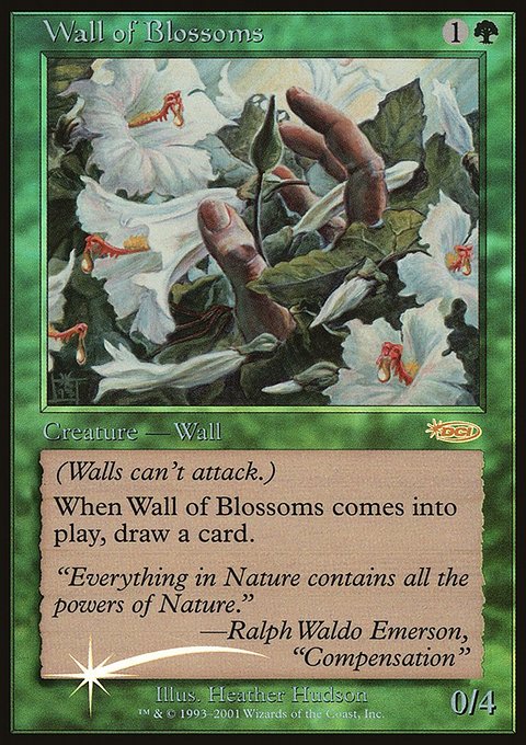 Wall of Blossoms, Friday Night Magic 2002 #5, Magic: The Gathering card