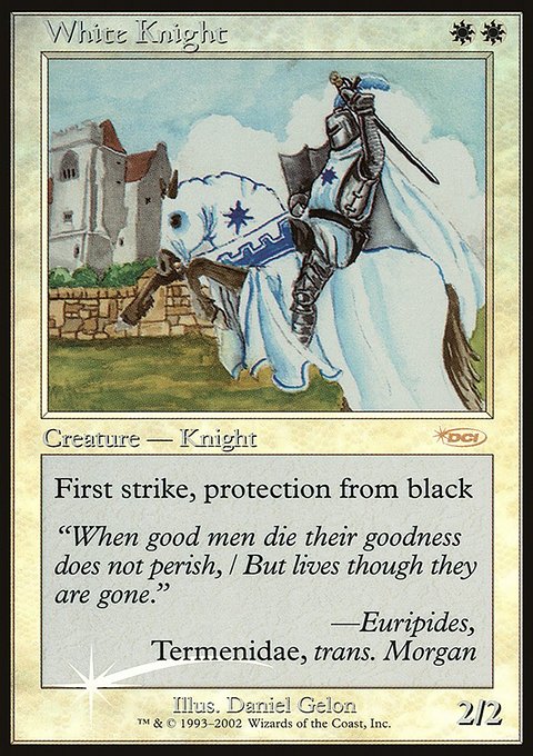 White Knight, Friday Night Magic 2002 #12, Magic: The Gathering card
