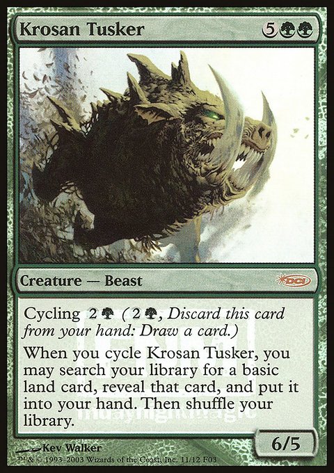 Krosan Tusker, Friday Night Magic 2003 #11, Magic: The Gathering card