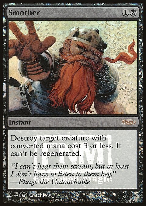 Smother, Friday Night Magic 2003 #8, Magic: The Gathering card