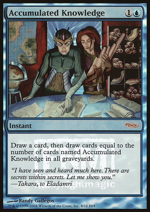 Accumulated Knowledge, Friday Night Magic 2004 #8, Magic: The Gathering card