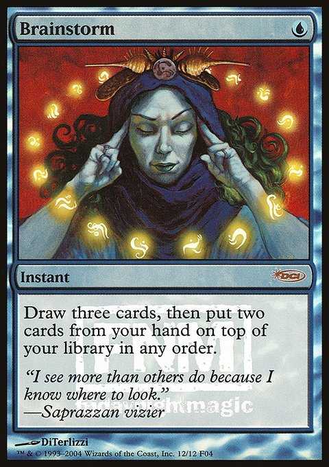 Brainstorm, Friday Night Magic 2004 #12, Magic: The Gathering card