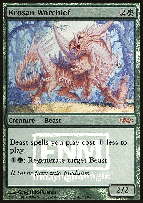 Krosan Warchief, Friday Night Magic 2004 #4, Magic: The Gathering card