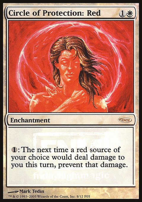 Circle of Protection: Red, Friday Night Magic 2005 #8, Magic: The Gathering card