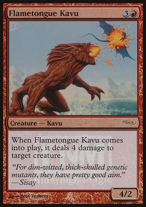 Flametongue Kavu, Friday Night Magic 2005 #3, Magic: The Gathering card