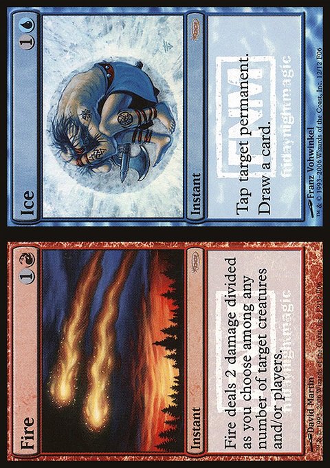 Fire // Ice, Friday Night Magic 2006 #12a, Magic: The Gathering card