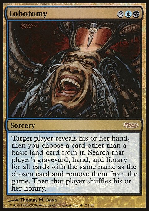 Lobotomy, Friday Night Magic 2006 #4, Magic: The Gathering card