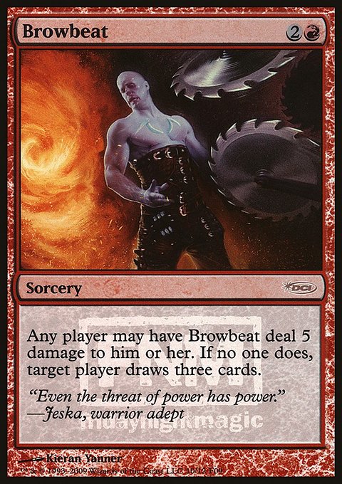 Browbeat, Friday Night Magic 2009 #10, Magic: The Gathering card