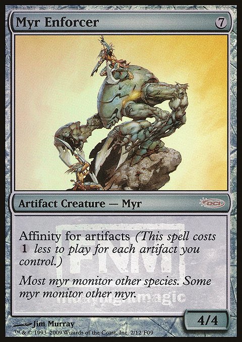 Myr Enforcer, Friday Night Magic 2009 #2, Magic: The Gathering card