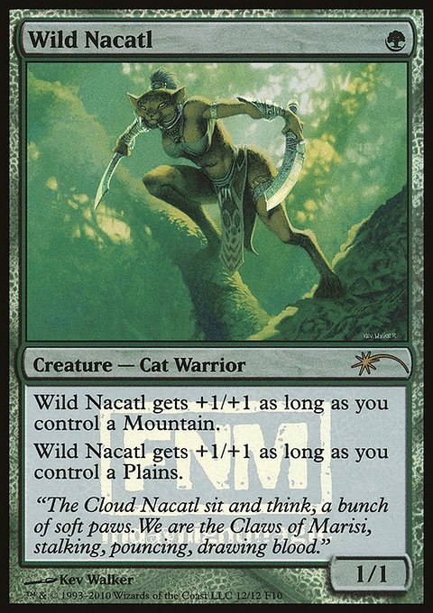 Wild Nacatl, Friday Night Magic 2010 #12, Magic: The Gathering card