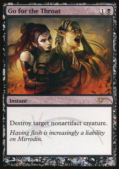 Go for the Throat, Friday Night Magic 2011 #11, Magic: The Gathering card