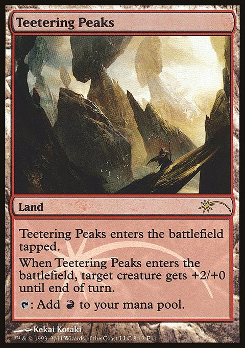Teetering Peaks, Friday Night Magic 2011 #9, Magic: The Gathering card